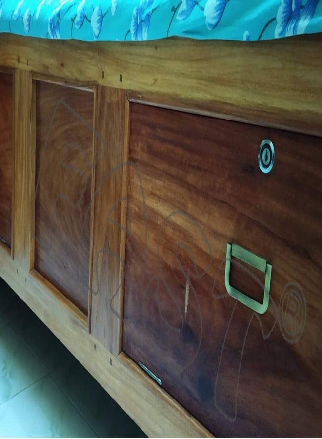 فاست مقبض سحب صندوق عتيق من الفولاذ المقاوم للصدأ والنحاس - عبوة من 4 قطع (أصفر) - Image 3